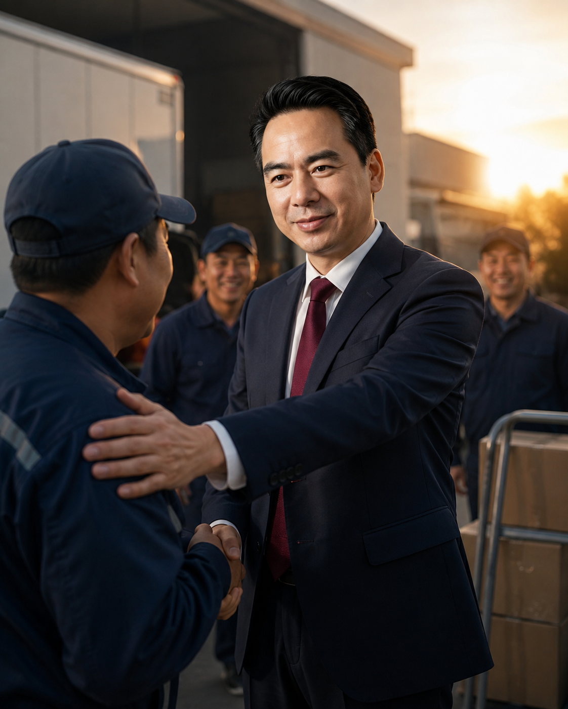 物流人帮助物流人主题海报